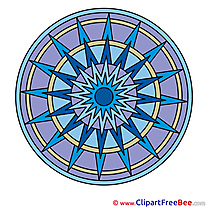 Indian Symbol Cliparts Mandala for free