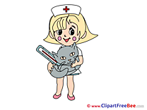 Cat Vet Girl free Illustration download