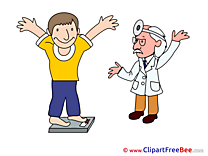 Weight Loss Man Doctor Pics printable Cliparts