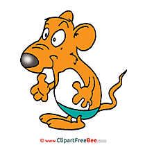 Rat in Pants Cliparts printable for free