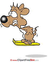 Ski Mouse Clipart free Illustrations