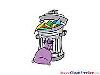 Bin Garbage Clipart free Image download