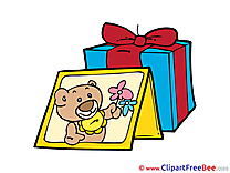 Gift Photo Bear Cliparts printable for free