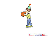 Balloon Boy Party Clip Art for free