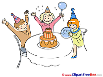 Children Cake Cliparts Party for free