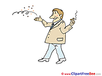 Cigarette Man Clipart Party free Images