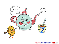 Cookie Kettle Cup of Tea free Cliparts Party