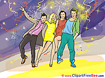 Disco printable Illustrations Party