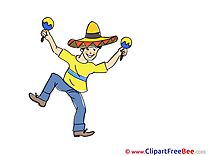Mexican Man Clipart Party free Images