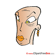 Bald Woman Pics printable Cliparts