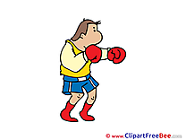 Boxer Man printable Illustrations for free