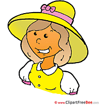 Hat Woman Clipart free Image download