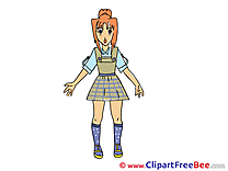 Manga Girl printable Images for download