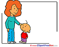 Mother with Son Pics free Illustration