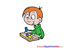 Painter Boy Cliparts printable for free