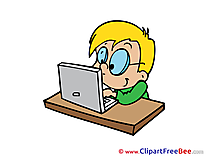 Programmer Boy Clipart free Image download