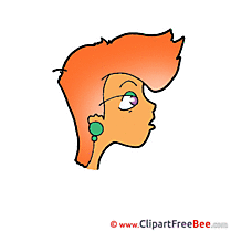 Woman's Head Clip Art download for free