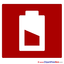 Battery free Illustration Pictogrammes