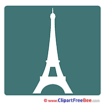 Eiffel Tower Pics Pictogrammes Illustration