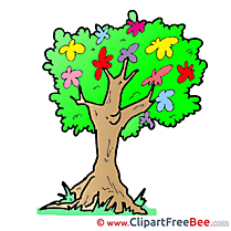 Tree with Flowers free Illustration download