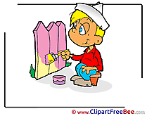 Boy Painter Clipart free Image download
