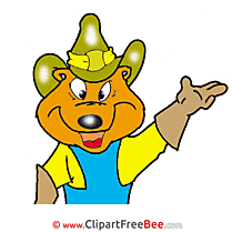 Cowboy Bear Pics printable Cliparts