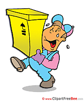 Delivery Man Clipart free Illustrations