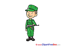 Soldier Man Cliparts printable for free