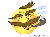 Smoking Smiles Clip Art for free
