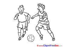 Coloring Players Clipart Football free Images