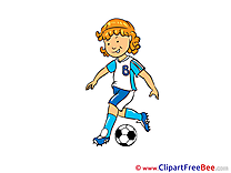 Footballer Cliparts Footbal for free