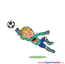 Goalkeeper Football Clip Art for free