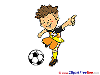 Kick Football Clip Art for free