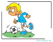 Playing Soccer Clip Art