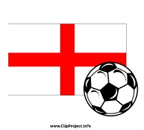 Soccer Ball with English flag