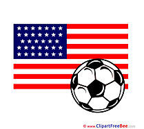 USA printable Illustrations Football