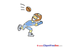 American Football printable Illustrations Sport