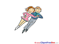 Figure Skating printable Illustrations Sport