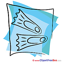 Flippers printable Illustrations Sport