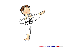 Karate printable Illustrations Sport