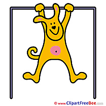 Pullups Sport Clip Art for free