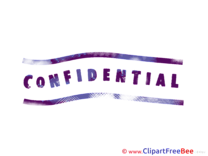 Prurple Confidential free Cliparts Stamp