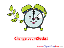 Clock free Illustration Summer