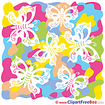 Pics Butterflies  Summer Illustration