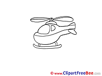 Coloring Helicopter free printable Cliparts and Images