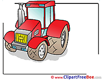 Tractor Cliparts printable for free