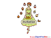 Bakery Invitations Greeting Card for free