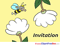 Bee download Invitations Greeting Cards