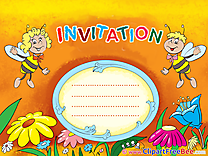 Bees Greeting Cards Invitations