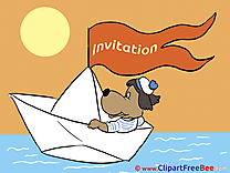 Boat Invitations Greeting Cards for free